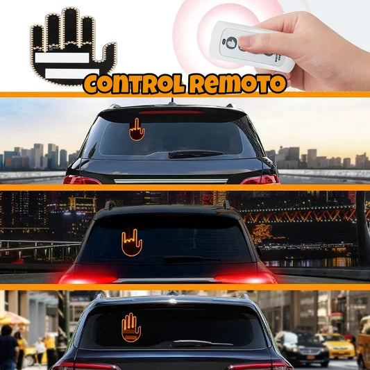 Mano de neón para coche Zonxpres