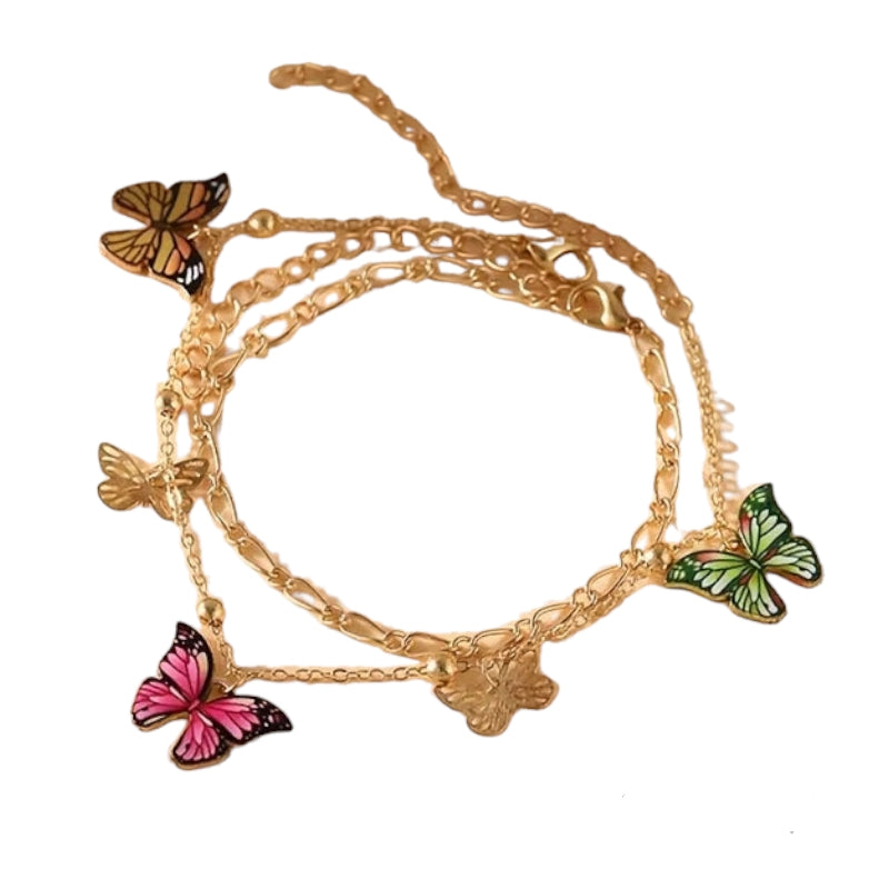 Tobillera de mariposas Zonxpres