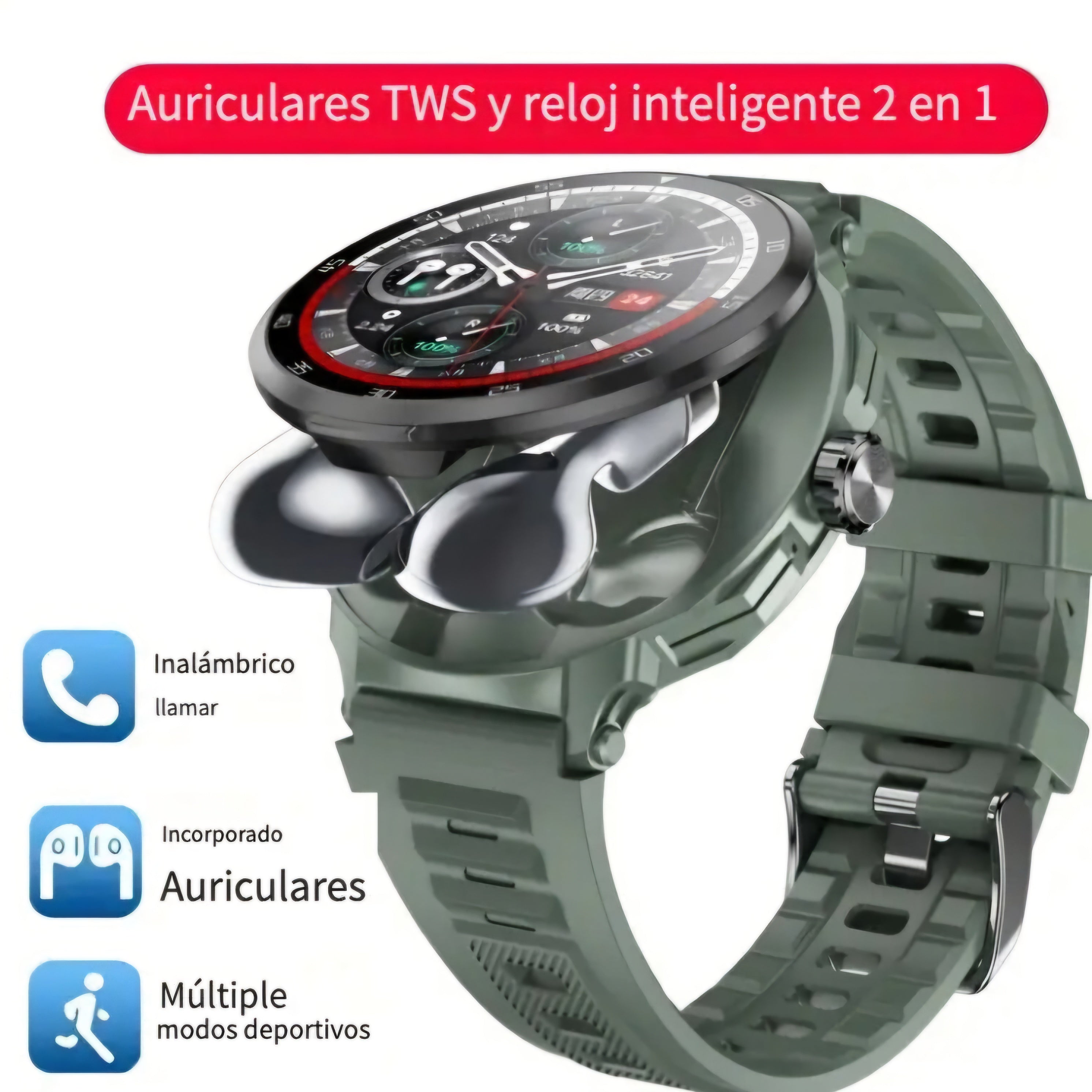 Reloj con cascos